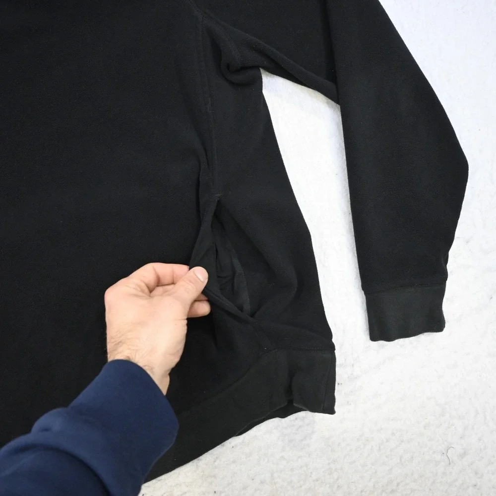 Banana Republic Ultrawarm‎ Fleece Sweatshirt Mens Size Large Black W/ Pockets